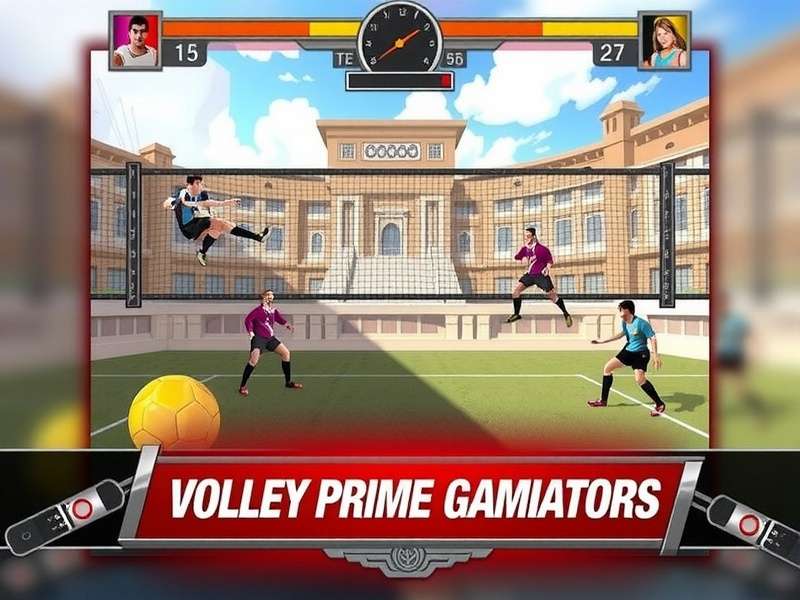 Volley Prime Gladiators - 6v6 Match in Action Volley Prime Gladiators Gameplay Screenshot